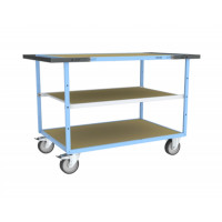 Servante D'atelier 3 Plateaux en Bois - 1200x800mm - 400kg