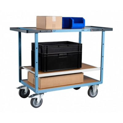 Servante D'atelier 3 Plateaux en Bois - 850x500mm - 250kg