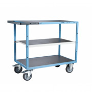 Servante D'atelier 3 Plateaux en Tôle Galvanisée - 1000x600mm - 400kg