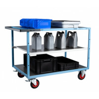 Servante D'atelier 3 Plateaux en Tôle Galvanisée - 1200x800mm - 400kg