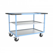 Servante D'atelier 3 Plateaux en Tôle Galvanisée - 1200x800mm - 400kg