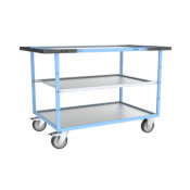 Servante D'atelier 3 Plateaux en Tôle Galvanisée - 1200x800mm - 400kg