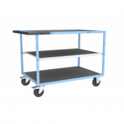 Servante D'atelier 3 Plateaux en Tôle Galvanisée - 1200x800mm - 400kg