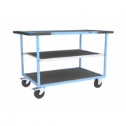 Servante D'atelier 3 Plateaux en Tôle Galvanisée - 1200x800mm - 400kg