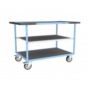 Servante D'atelier 3 Plateaux en Tôle Galvanisée - 1200x800mm - 400kg