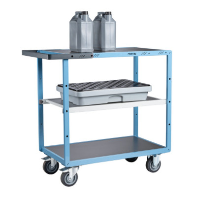 Servante D'atelier 3 Plateaux en Tôle Galvanisée - 850x500mm - 250kg