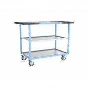 Servante D'atelier 3 Plateaux en Tôle Galvanisée - 850x500mm - 250kg