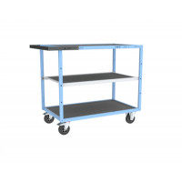 Servante D'atelier 3 Plateaux en Tôle Galvanisée - 850x500mm - 250kg