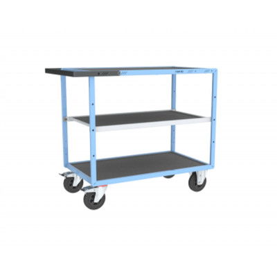 Servante D'atelier 3 Plateaux en Tôle Galvanisée - 850x500mm - 400kg