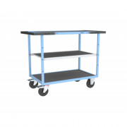Servante D'atelier 3 Plateaux en Tôle Galvanisée - 850x500mm - 400kg