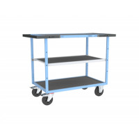 Servante D'atelier 3 Plateaux en Tôle Galvanisée - 850x500mm - 400kg
