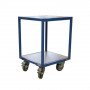 Établi Mobile d'Atelier 2 Plateaux en Bois - 600x600mm - 400kg