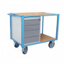 Servante d'Atelier 1 Plateaux - 1060x680mm - 500kg
