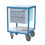 Servante d'Atelier 2 Plateaux en Bois - 600x600mm - 400kg