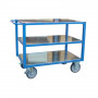 Servante d'Atelier 3 Plateaux en Tôle - 1300x800mm - 500kg