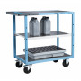 Servante D'atelier 3 Plateaux en Tôle Galvanisée - 850x500mm - 250kg