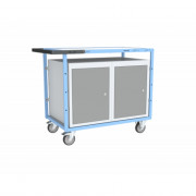Établi Mobile d'Atelier 1 Plateaux en Bois - 1000x600mm - 250kg