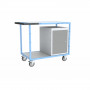 Établi Mobile d'Atelier 2 Plateaux en Bois - 1000x600mm - 250kg