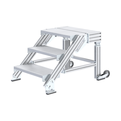 Marchepied escalier avec palier de 2,40 à 3,00m - 1000mm