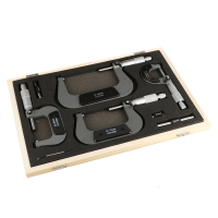 Coffret  4 micromètres ext 1/100 -0-25/25-50/50-75/75-100