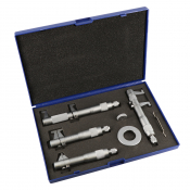 Coffret de 4 Micromètres d'intérieur 1/100 - cap 5 - 100 mm