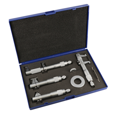 Coffret de 4 Micromètres d'intérieur 1/100 - cap 5 - 100 mm