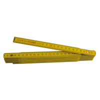 Double mètre - bois jaune - 2 m - Qualité professionnelle Double mètre - bois jaune - 2 m - Qualité professionnelle