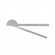 Rapporteur d'angle inox -secteur 90 - double règle graduée 300mm