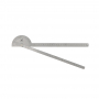 Rapporteur d'angle inox -secteur 90 - double règle graduée 300mm