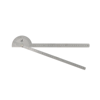Rapporteur d'angle inox -secteur 90 - double règle graduée 300mm Rapporteur d'angle inox -secteur 90 - double règle graduée 300mm