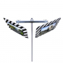 Fourche pour la pose de 2 miroirs 