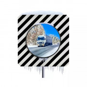Miroir de signalisation rond antigivre - Garantie 10 ans
