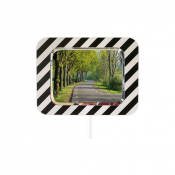 Miroir routier réglementaire avec un dispositif antigivre