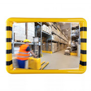 Miroir de Sécurité Industriel Check Point – Prévention Collisions – Acrylique Antichoc Certifié TÜV