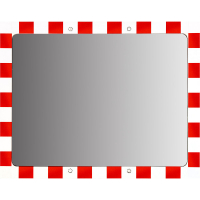 Miroir inox et cadre inox pour voie privée et industrie