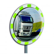Miroir Panorama Réflecteur Vert – Visibilité 180° – Sécurité Extérieure Haute Résistance