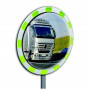Miroir Panorama Réflecteur Vert – Visibilité 180° – Sécurité Extérieure Haute Résistance
