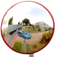 Miroir Routier Anti-Vandalisme 180° – Visibilité Panoramique – Polycarbonate Incassable Certifié TÜV Miroir Routier Anti-Vandalisme 180° – Visibilité Panoramique – Polycarbonate Incassable Certifié TÜV