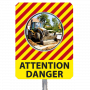 Miroir de chantiers temporaires personnalisés