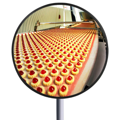 Miroir de signalisation en inox à usage intérieur ou extérieur
