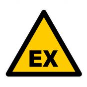 Panneau danger atmosphère explosive