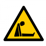 Panneau danger d'asphyxie