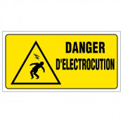 Panneau danger d'électrocution