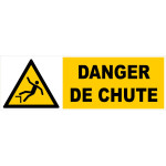 Panneau danger de chute