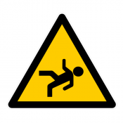 Panneau danger de chute
