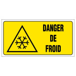 Panneau danger de froid