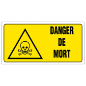 Panneau danger de mort