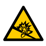 Panneau danger dû au bruit