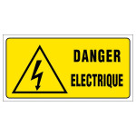 Panneau danger électrique