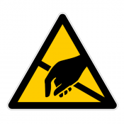 Panneau danger électrostatique ESD